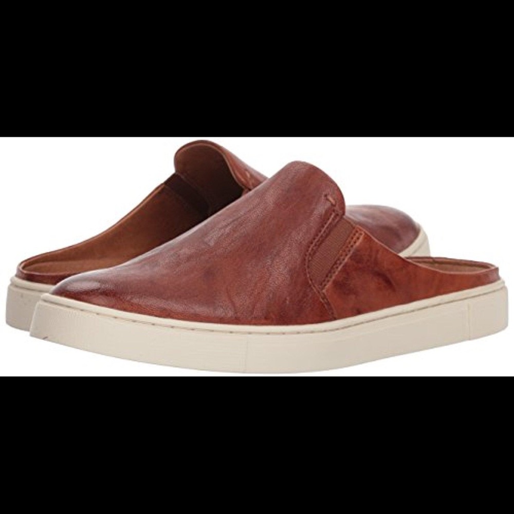 Frye, mule sneakers, size 7, cognac